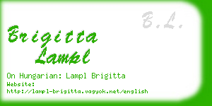 brigitta lampl business card